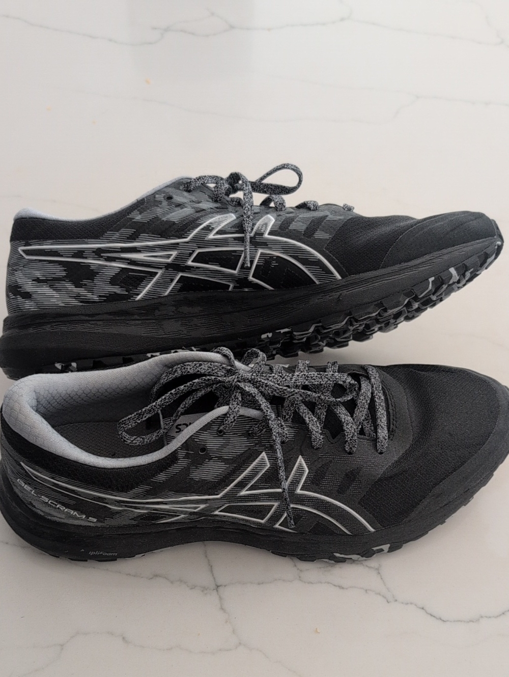 ASICS Men’s Black and Gray Athletic Running Shoes